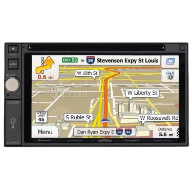 Jensen VX7020 2DIN Multimedia Receiver with Built-In Navigation and