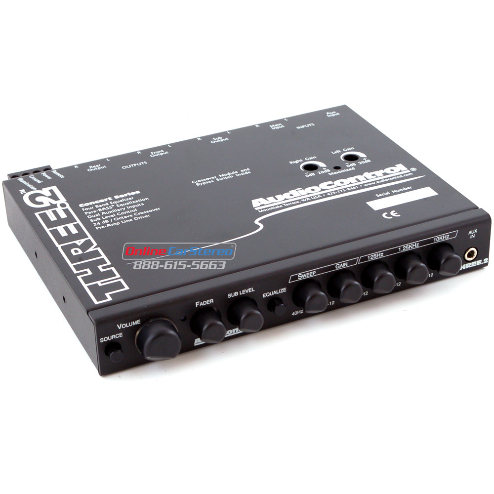 AudioControl Three.2 - <p>Preamp equalizer and subwoofer crossover</p> at  OcsDeals.com