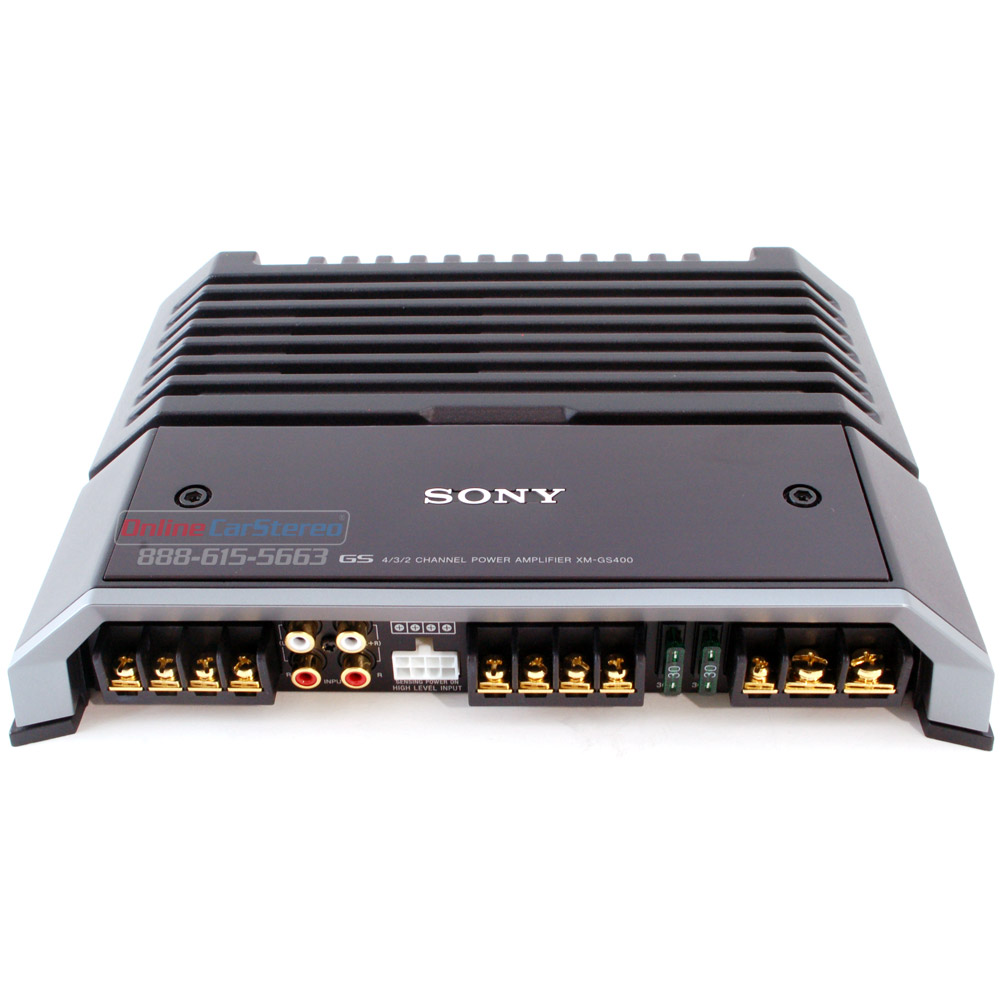 Sony Xm Gs400 700w 432 Channel Gs Series Car Audio Amplifier At