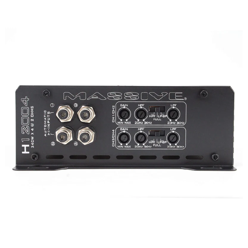 Massive Audio H12004 4 Channel Amplifiers