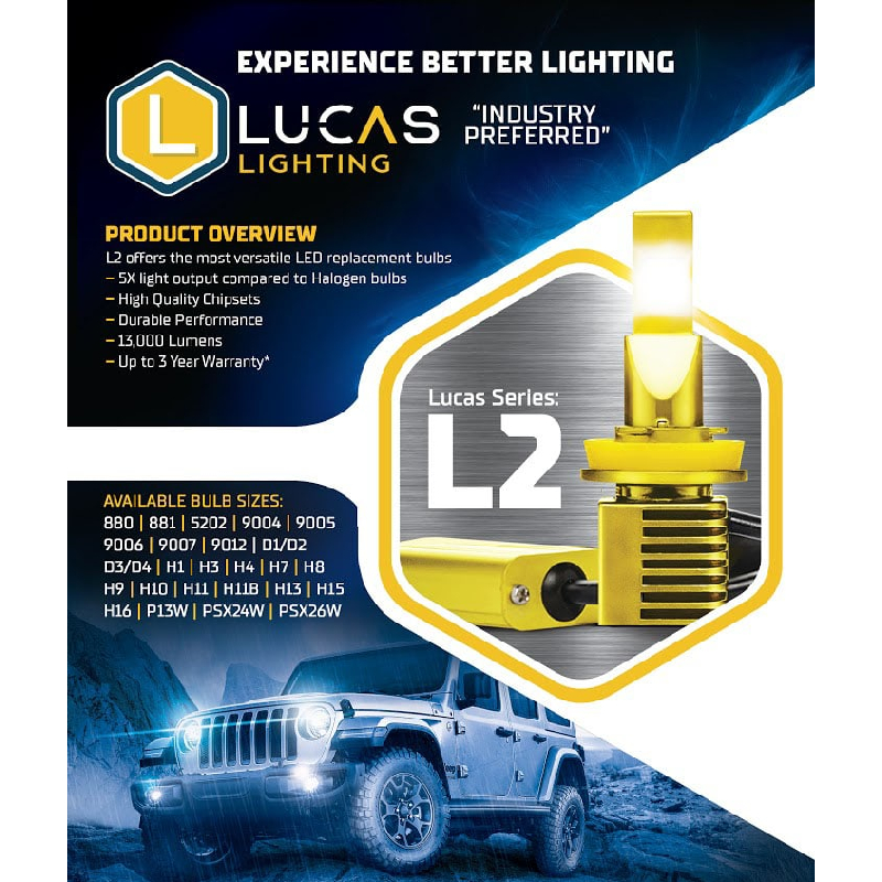 Lucas Lighting L2-H7 LED Lights