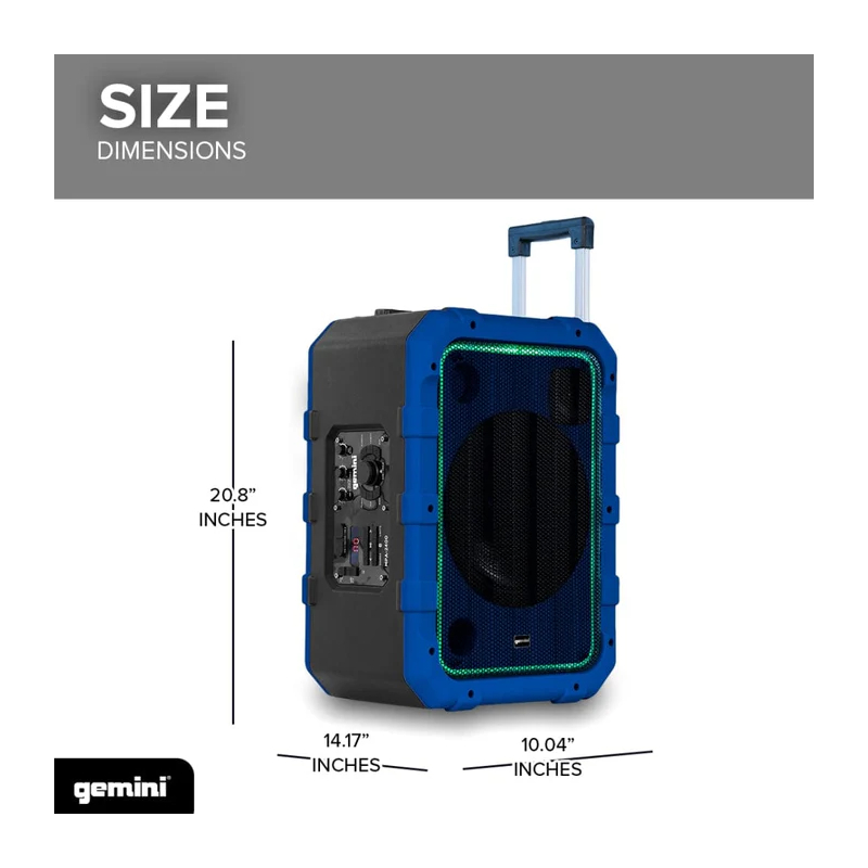 Gemini MPA-2400BLU Portable Speakers