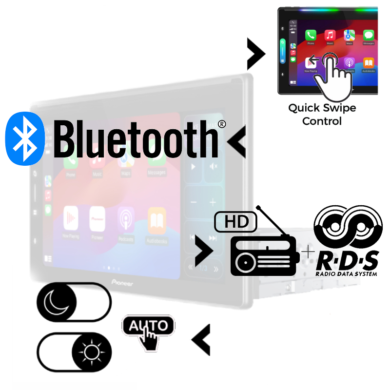 Pioneer DMH-WT6000NEX Apple CarPlay Receivers