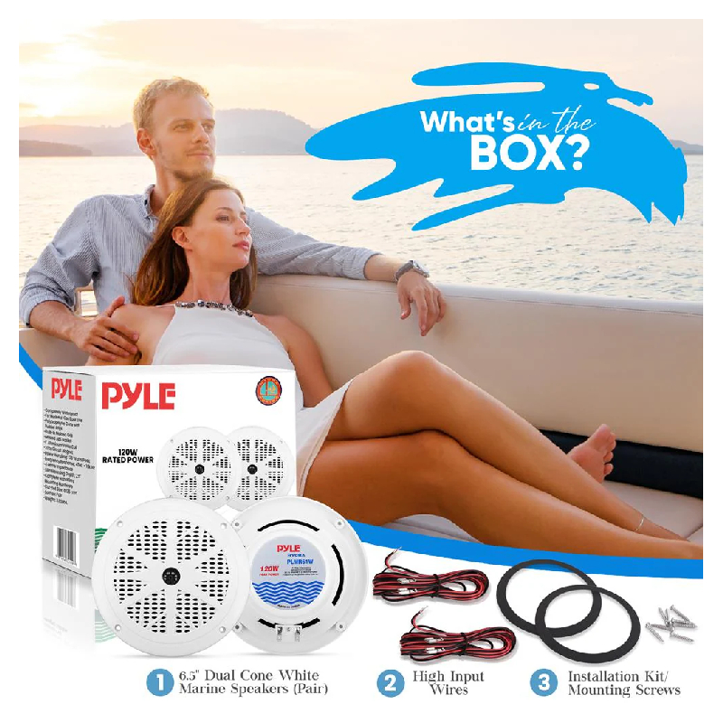 Pyle PLMR61W Marine Speakers