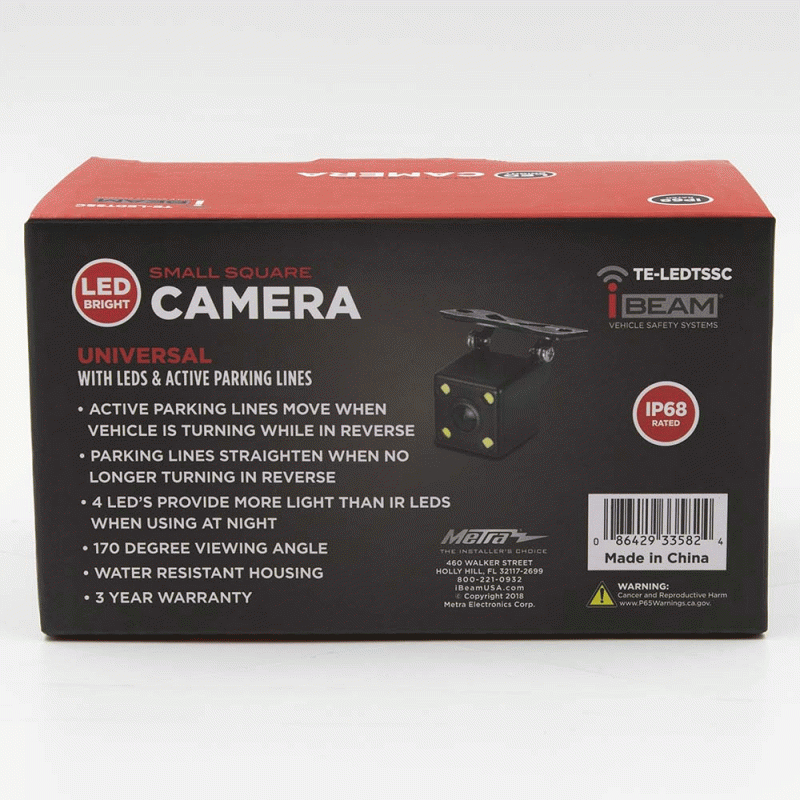 iBeam TE-LEDTSSC Universal Backup Cameras