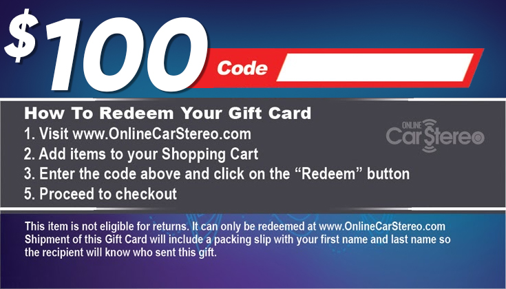 OCS $100 Gift Card Gift Cards