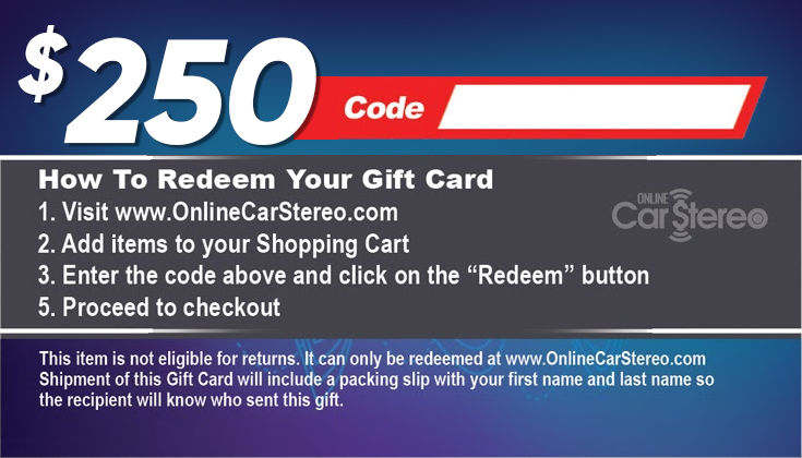 OCS $250 Gift Card Gift Cards