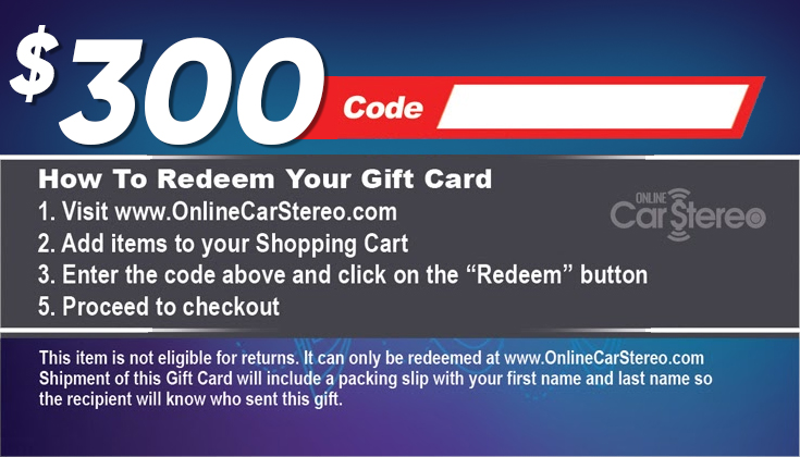 OCS $300 Gift Card Gift Cards