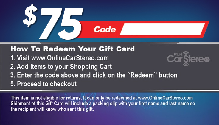 OCS $75 Gift Card Gift Cards