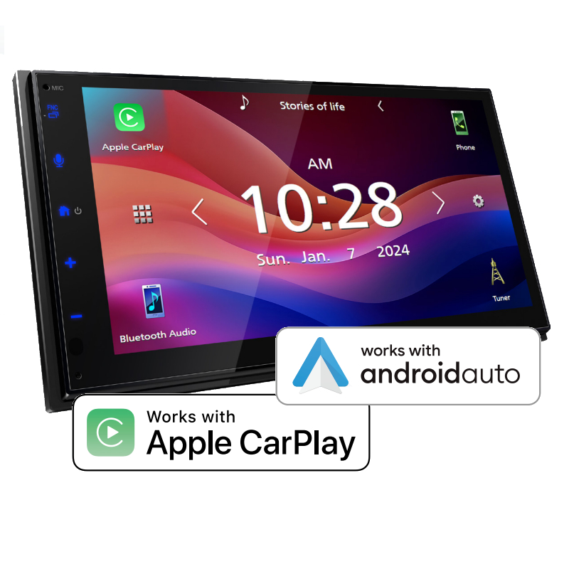 JVC KW-M690BW Apple CarPlay Receivers