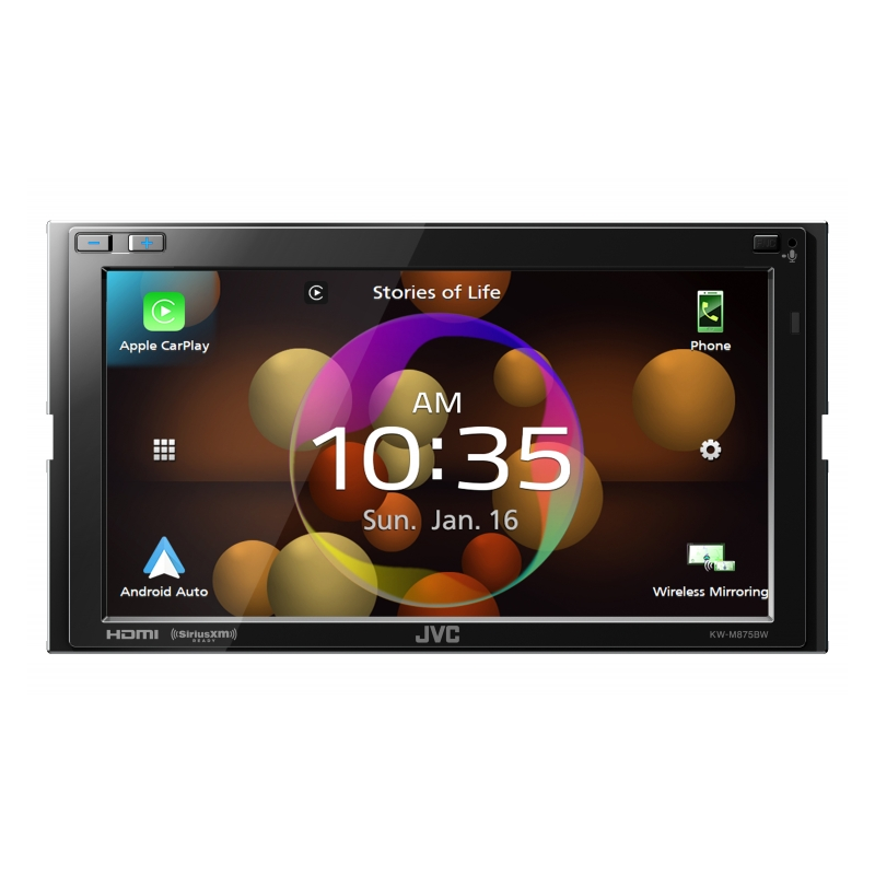 JVC KW-M875BW Apple CarPlay Receivers