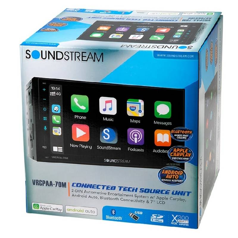 Soundstream VRCPAA-70MW Apple CarPlay Receivers