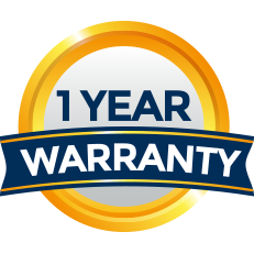 1 year warranty banner