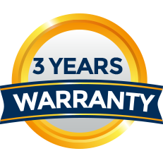 3 year warranty banner